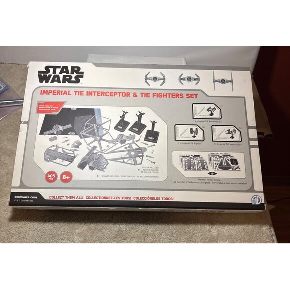 Star Wars Paper Model Kit Imperial TIE Interceptor & TIE Fighters 405 Pcs - Picture 6 of 9